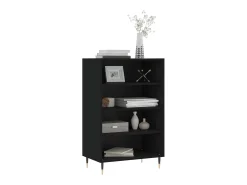 Aparador alto madera de ingeniería negro 57x35x90 cm ES45720