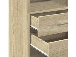 Aparador alto madera de ingeniería roble Sonoma 40x42,5x124 cm