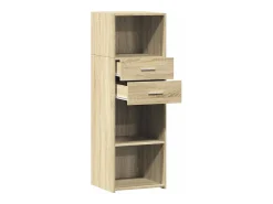 Aparador alto madera de ingeniería roble Sonoma 40x42,5x124 cm