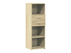Aparador alto madera de ingeniería roble Sonoma 40x42,5x124 cm