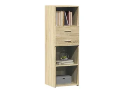 Aparador alto madera de ingeniería roble Sonoma 40x42,5x124 cm