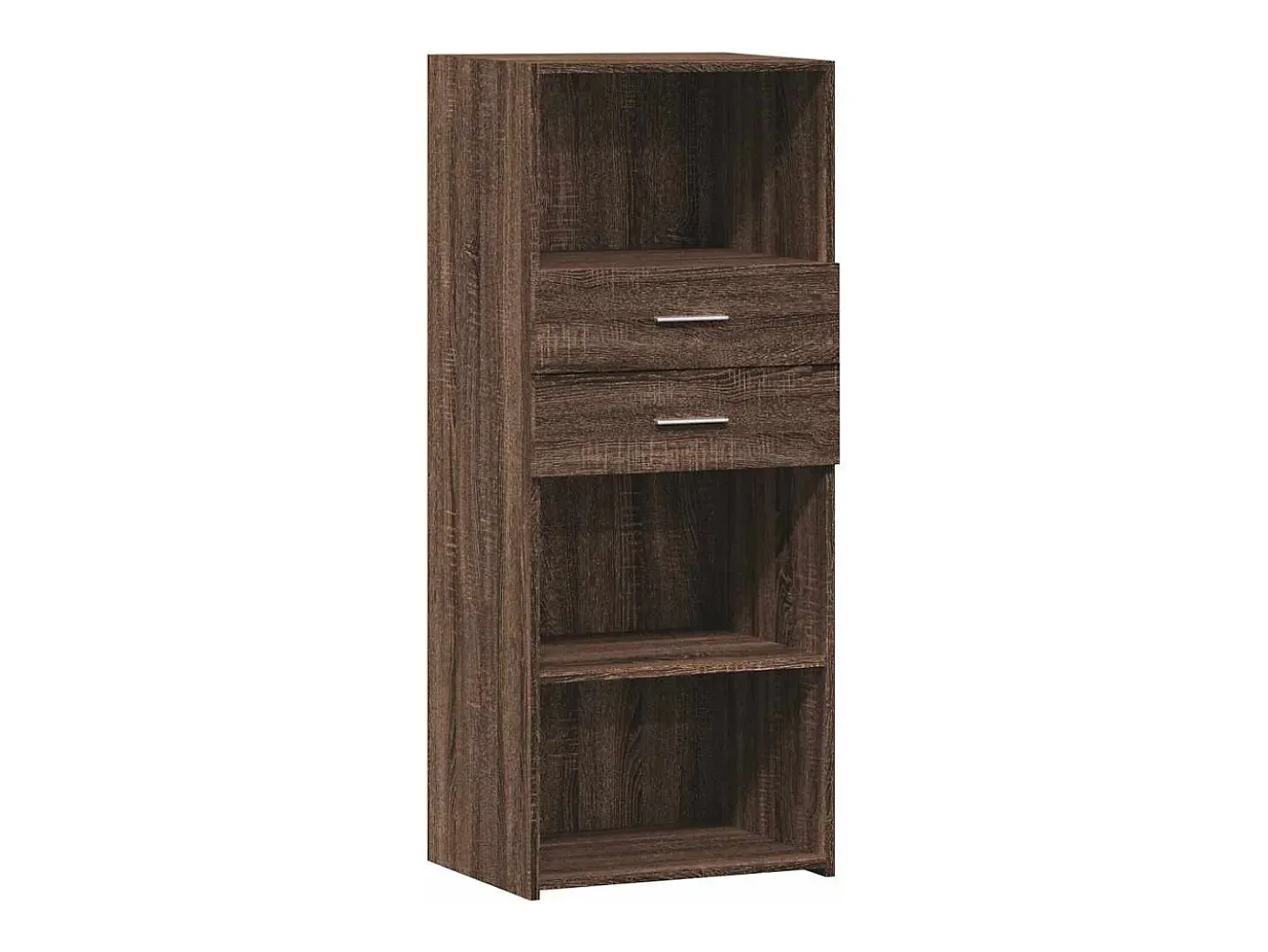 Aparador alto madera de ingeniería marrón roble 50x42,5x124 cm