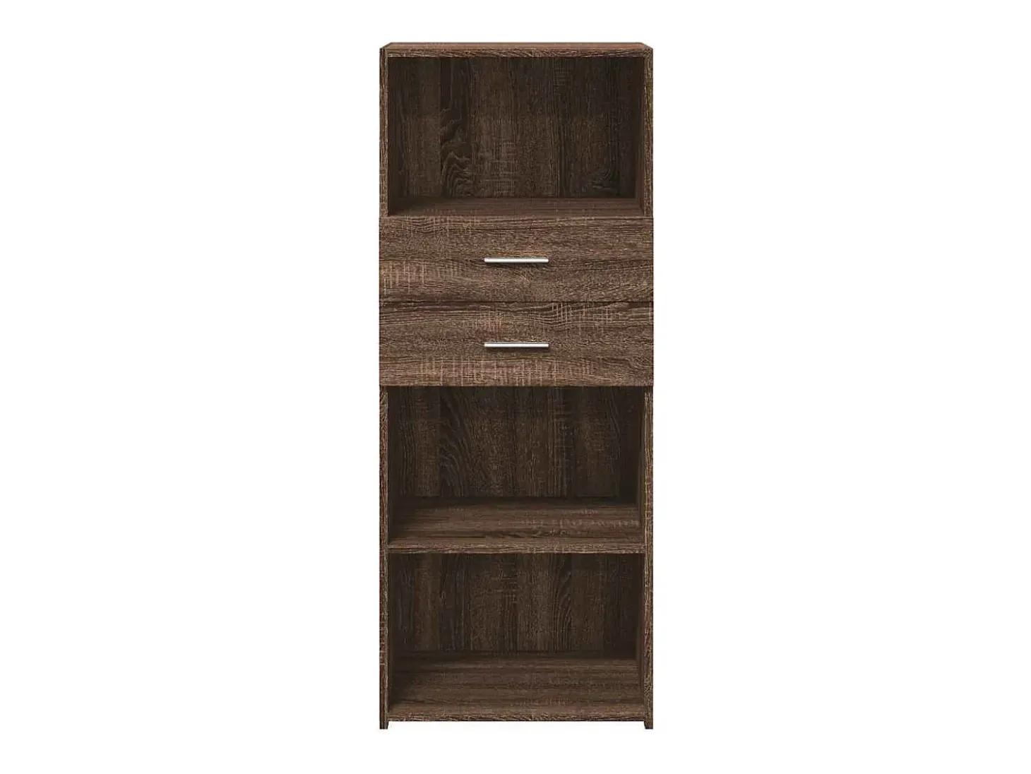 Aparador alto madera de ingeniería marrón roble 50x42,5x124 cm