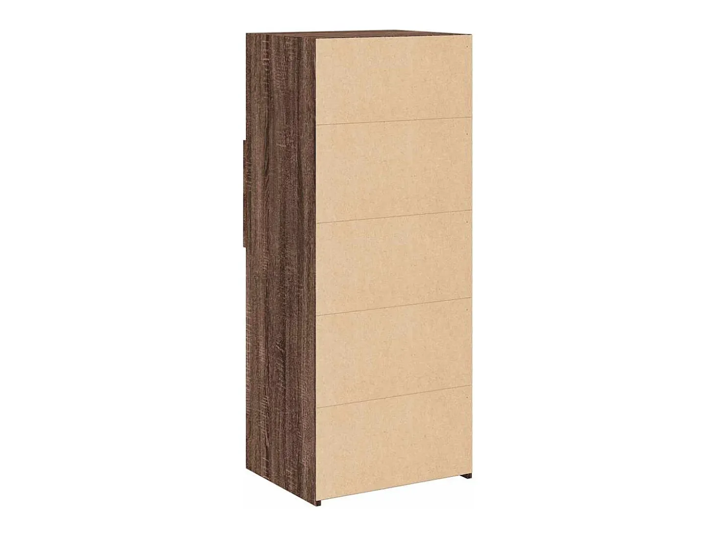 Aparador alto madera de ingeniería marrón roble 50x42,5x124 cm