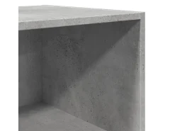 Aparador alto madera de ingeniería gris 50x41x185 cm