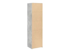 Aparador alto madera de ingeniería gris 50x41x185 cm