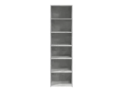 Aparador alto madera de ingeniería gris 50x41x185 cm