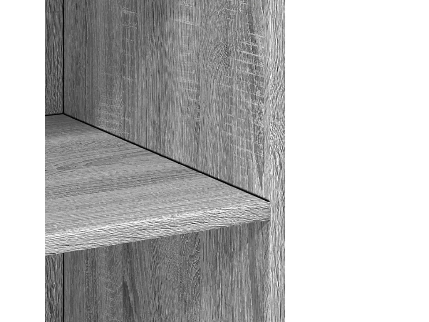 Aparador alto madera de ingeniería gris Sonoma 70x41x185 cm