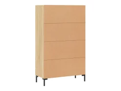 Aparador alto madera de ingeniería roble Sonoma 69,5x31x115 cm