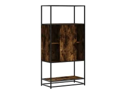 Aparador alto madera de ingeniería y metal 68x35x139 cm