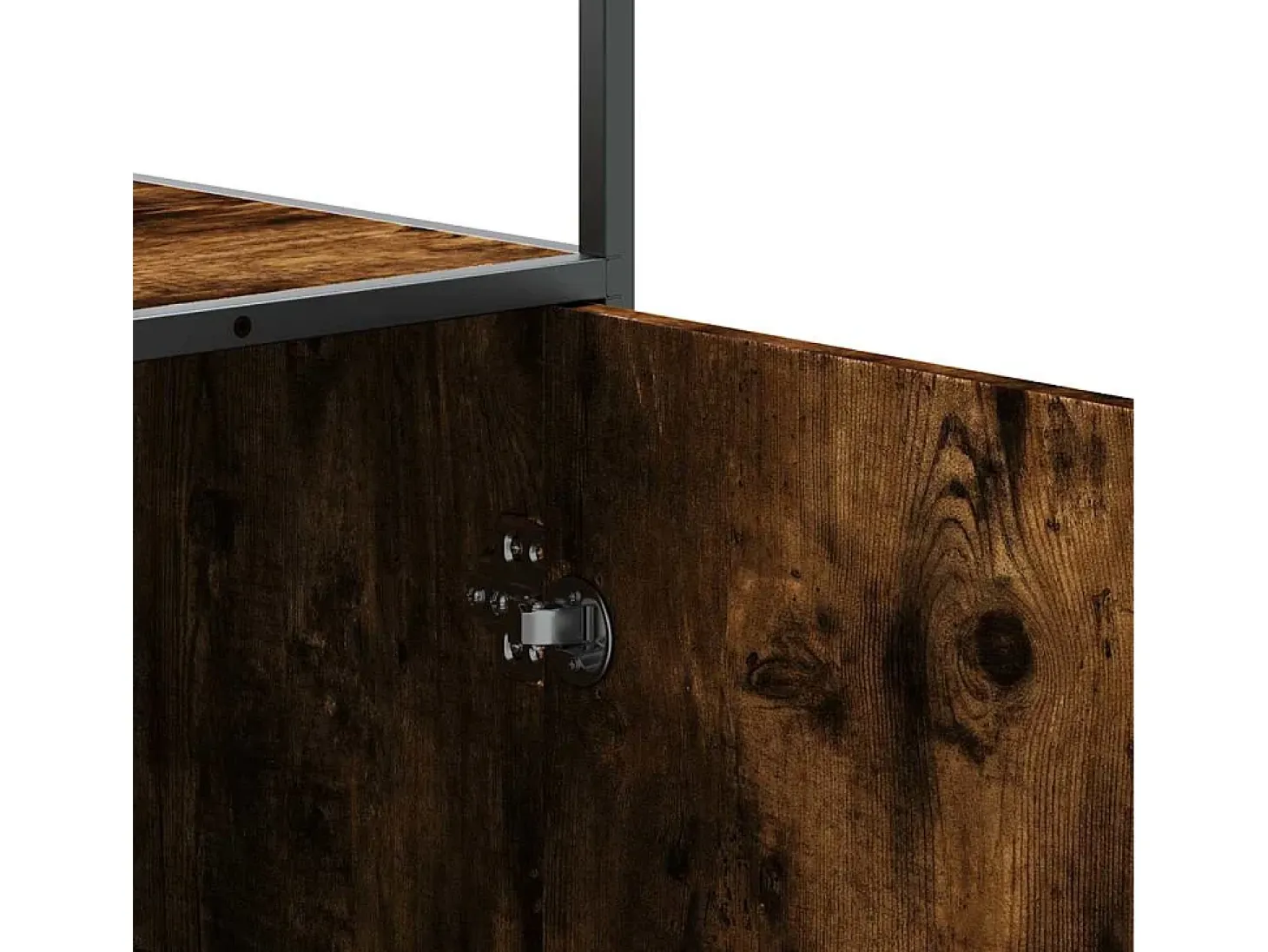 Aparador alto madera de ingeniería y metal 68x35x139 cm