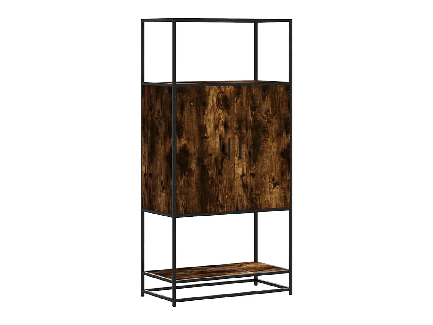 Aparador alto madera de ingeniería y metal 68x35x139 cm