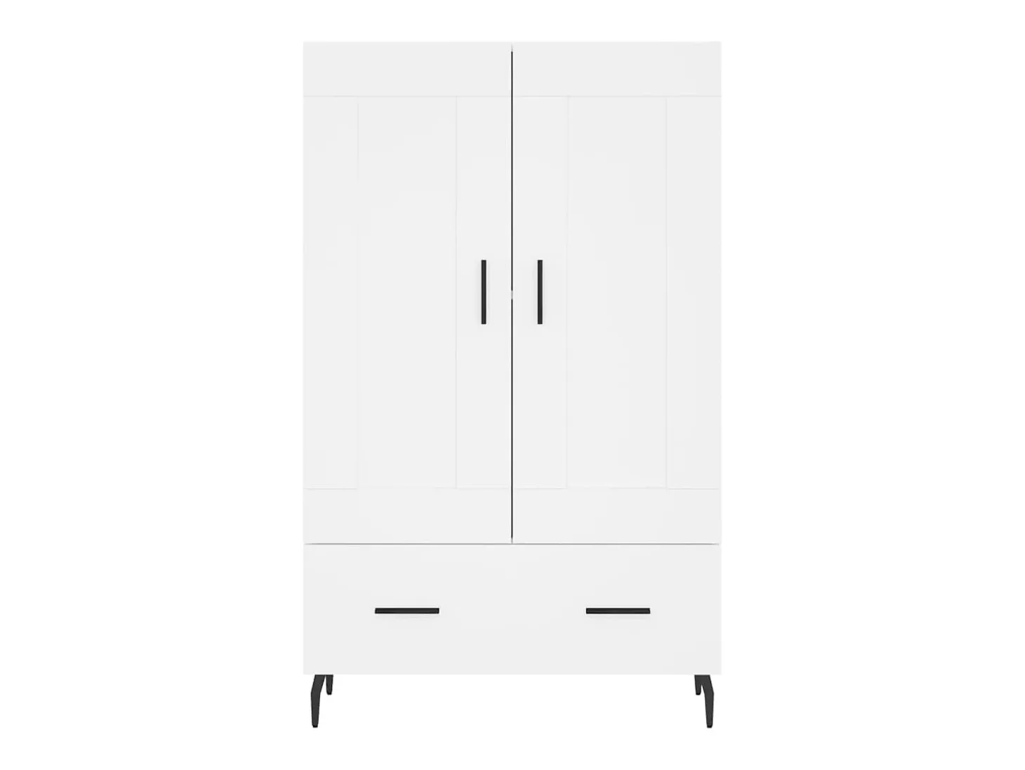 Aparador alto madera de ingeniería blanco 69,5x31x115 cm ES64771