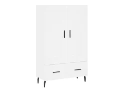 Aparador alto madera de ingeniería blanco 69,5x31x115 cm ES64771