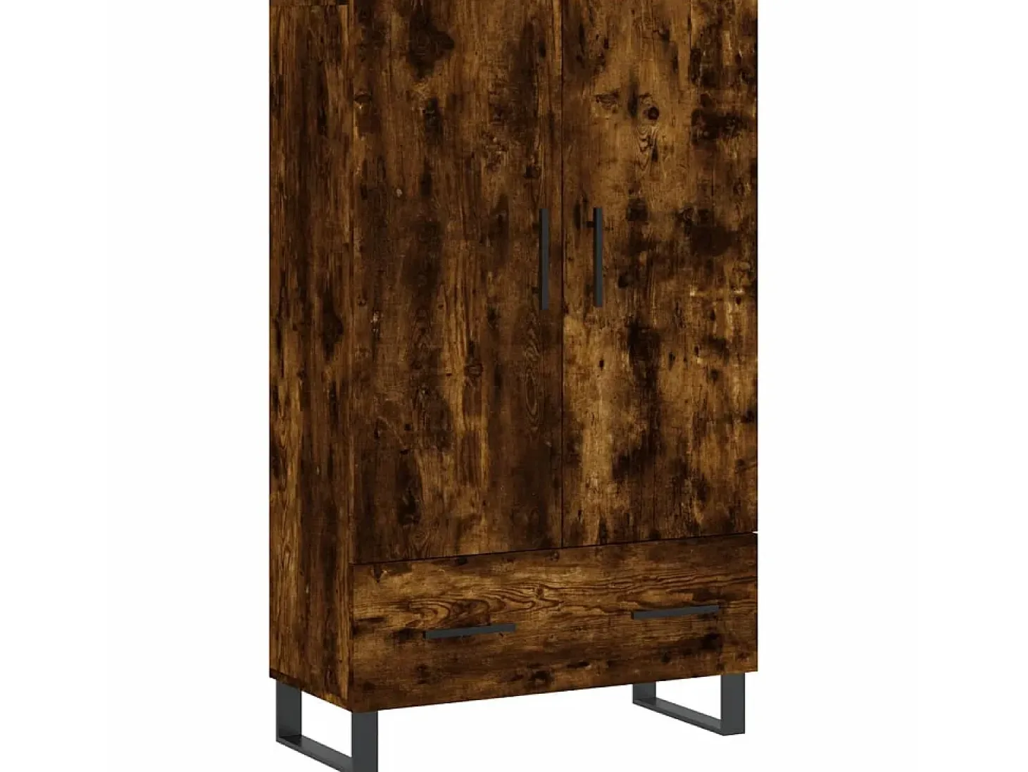 Aparador alto madera de ingeniería roble ahumado 69,5x31x115 cm ES27669
