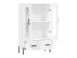 Aparador alto madera de ingeniería blanco 69,5x31x115 cm ES11959