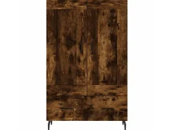 Aparador alto madera de ingeniería roble ahumado 69,5x31x115 cm ES28862