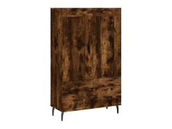 Aparador alto madera de ingeniería roble ahumado 69,5x31x115 cm ES28862