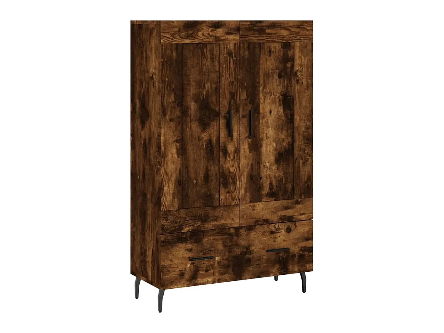 Aparador alto madera de ingeniería roble ahumado 69,5x31x115 cm ES28862