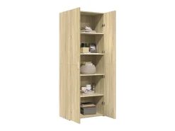 Aparador alto madera de ingeniería roble Sonoma 70x42,5x185 cm