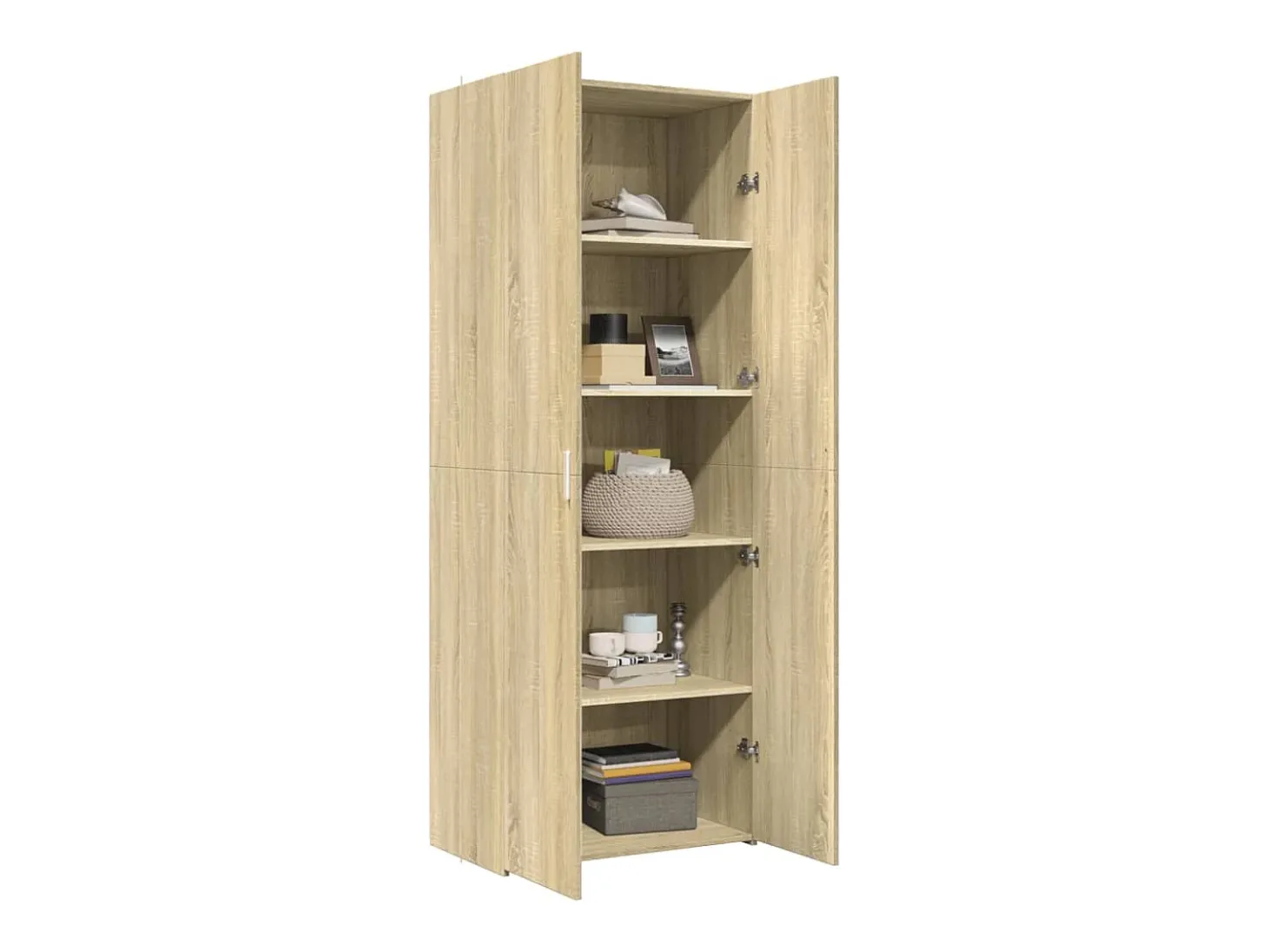 Aparador alto madera de ingeniería roble Sonoma 70x42,5x185 cm