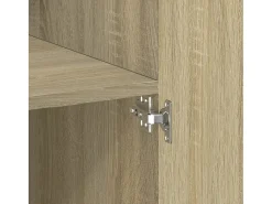 Aparador alto madera de ingeniería roble Sonoma 70x42,5x185 cm