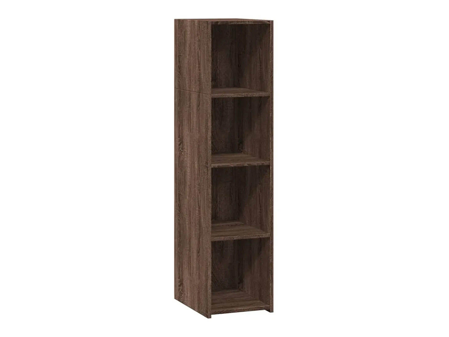 Aparador alto madera de ingeniería marrón roble 30x41x124 cm