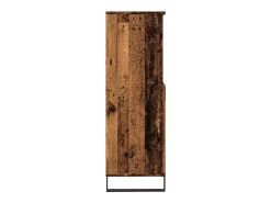 Aparador alto madera de ingeniería envejecida 60x36x110 cm
