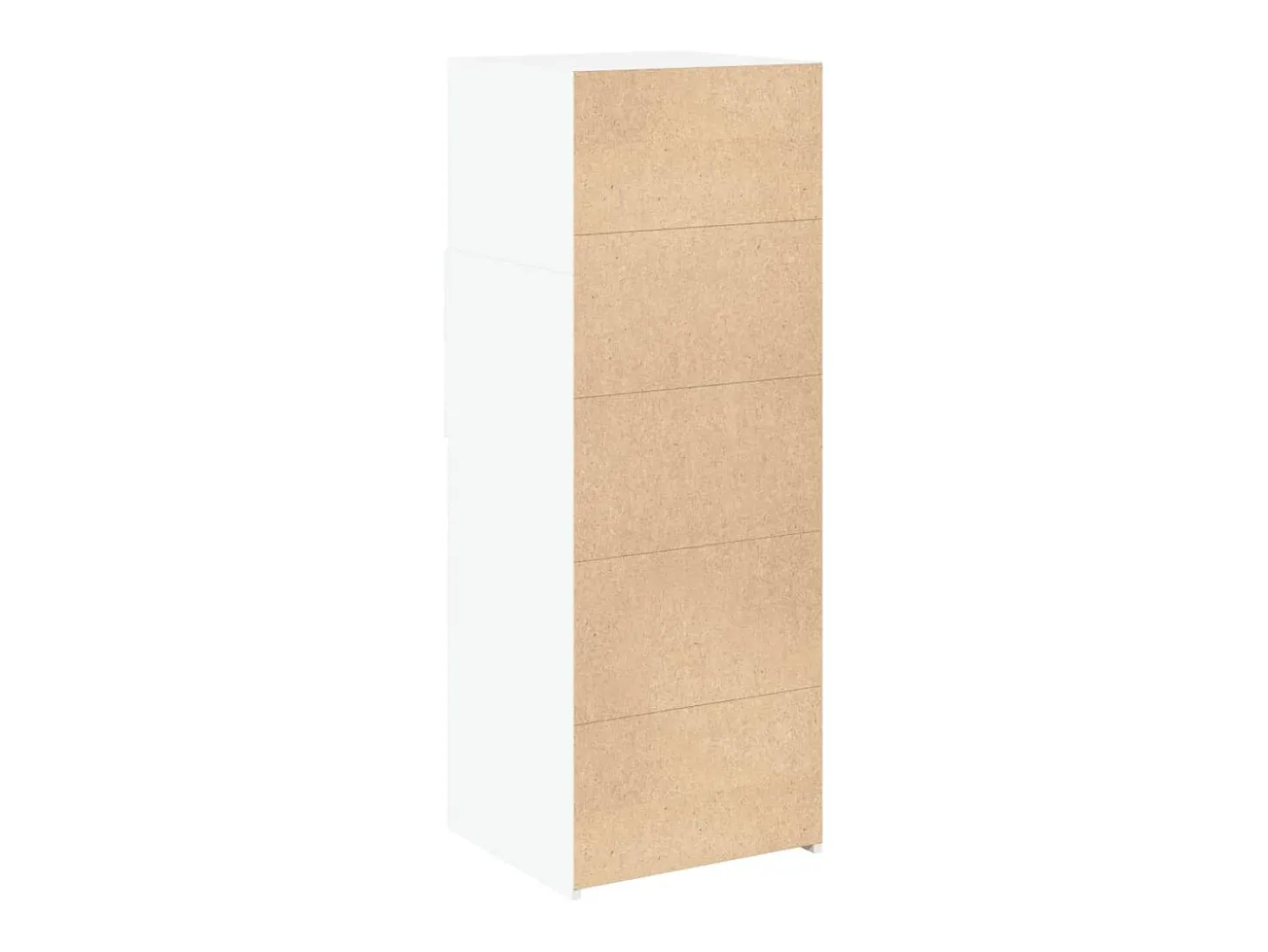 Aparador alto madera de ingeniería blanco 45x42,5x124 cm