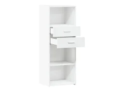 Aparador alto madera de ingeniería blanco 45x42,5x124 cm
