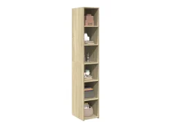 Aparador alto madera de ingeniería roble Sonoma 30x41x185 cm