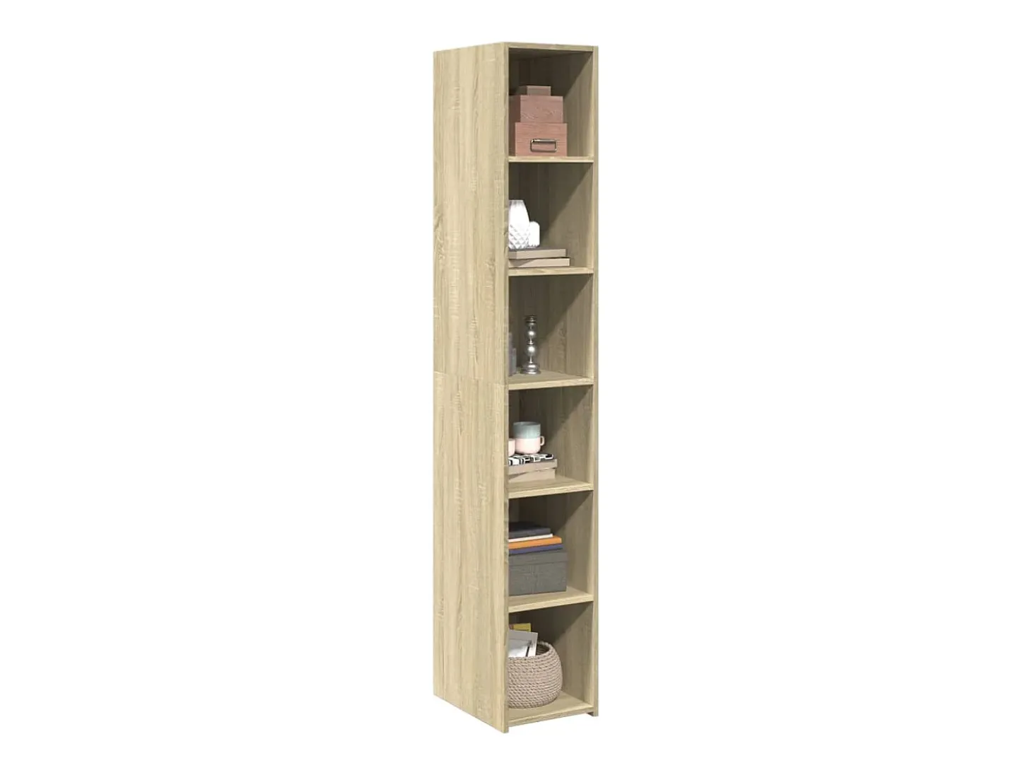 Aparador alto madera de ingeniería roble Sonoma 30x41x185 cm