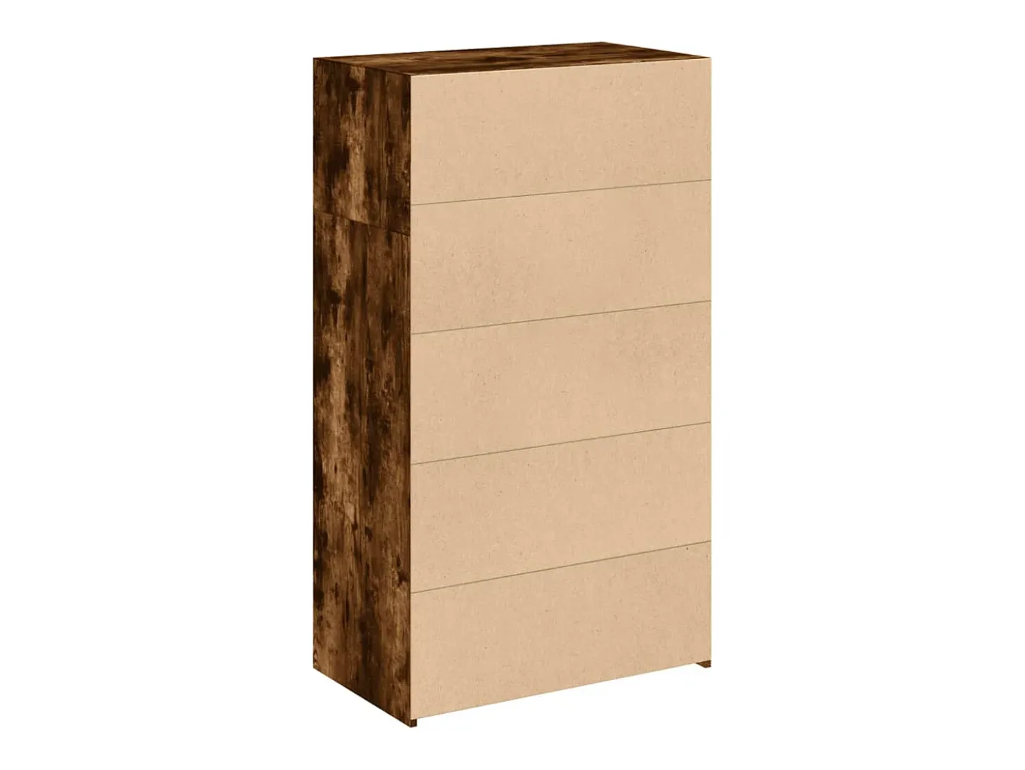 Aparador alto madera de ingeniería roble ahumado 70x41x124 cm