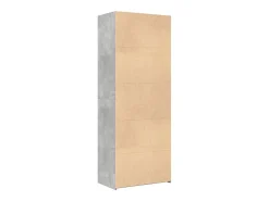 Aparador alto madera de ingeniería gris hormigón 70x42,5x185 cm
