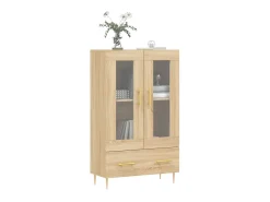 Aparador alto madera de ingeniería roble Sonoma 69,5x31x115 cm ES94253