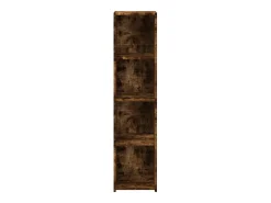 Aparador alto madera de ingeniería roble ahumado 30x41x124 cm