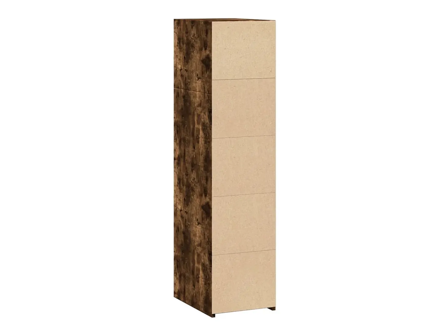 Aparador alto madera de ingeniería roble ahumado 30x41x124 cm