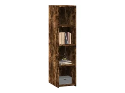 Aparador alto madera de ingeniería roble ahumado 30x41x124 cm