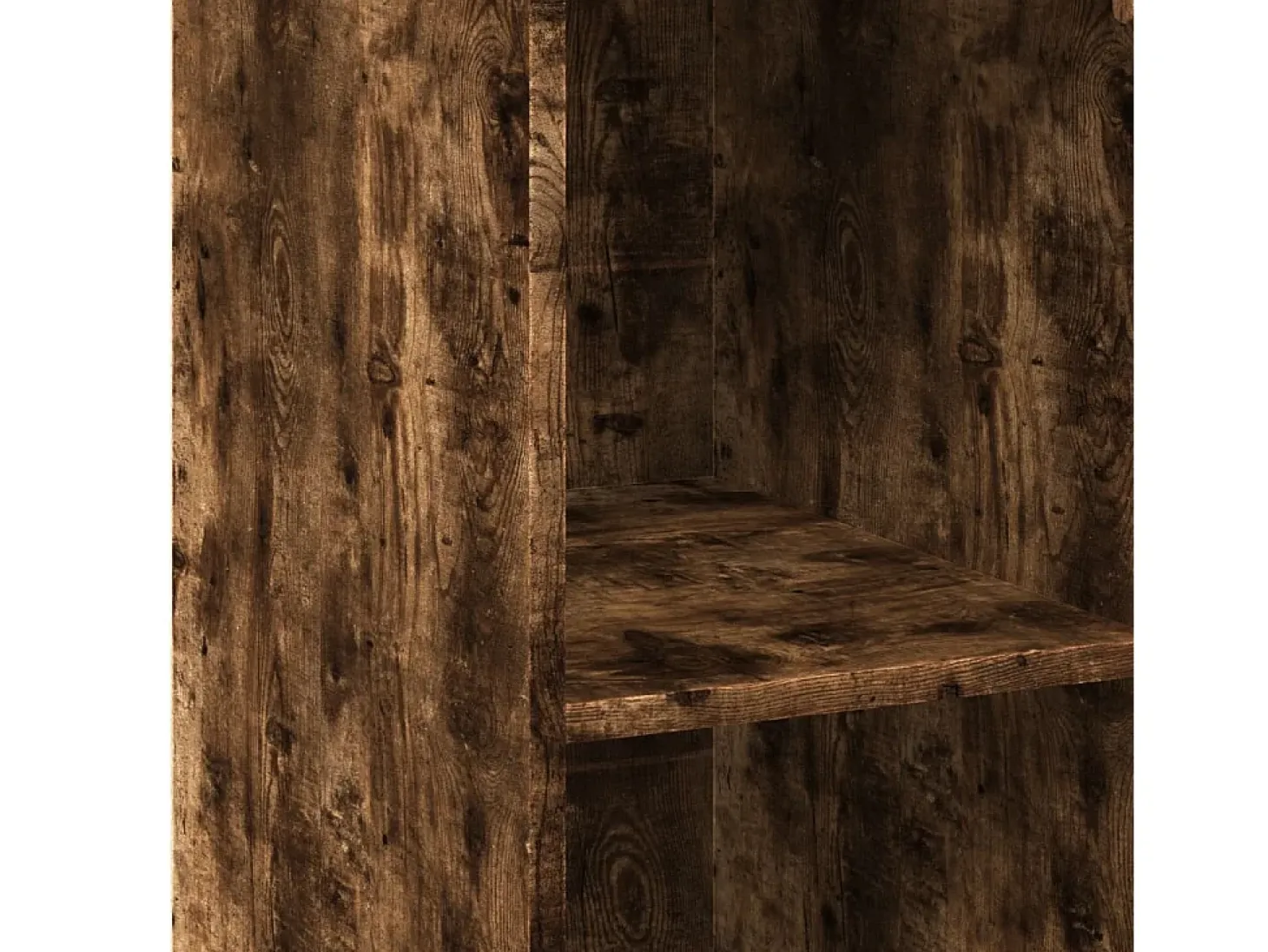 Aparador alto madera de ingeniería roble ahumado 30x41x124 cm