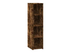Aparador alto madera de ingeniería roble ahumado 30x41x124 cm