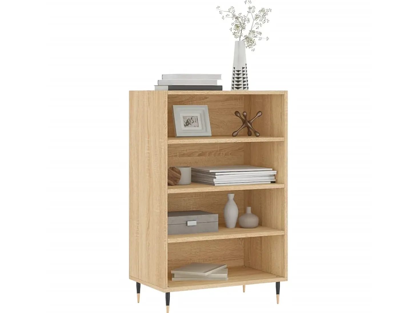 Aparador alto madera de ingeniería roble Sonoma 57x35x90 cm ES26787