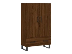 Aparador alto madera de ingeniería roble marrón 69,5x31x115 cm ES22088