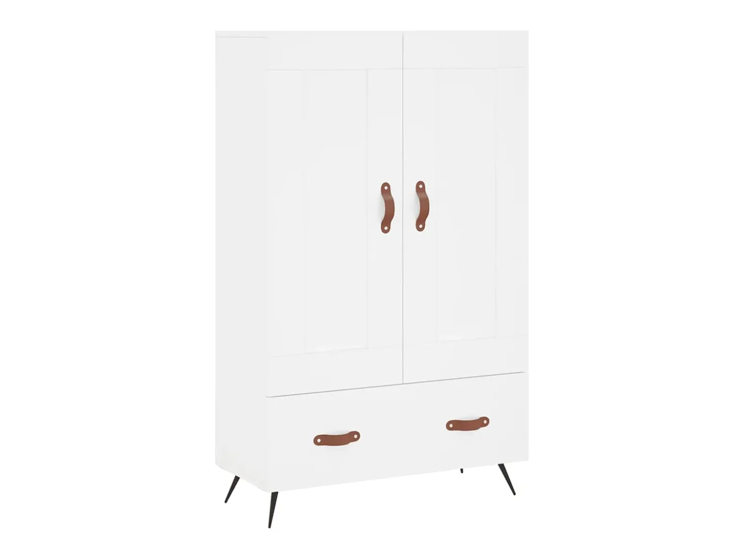 Aparador alto madera de ingeniería blanco 69,5x31x115 cm ES23731