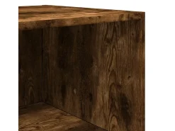 Aparador alto madera de ingeniería roble ahumado 50x41x185 cm