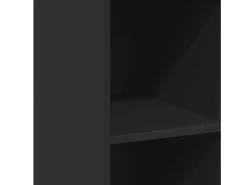 Aparador alto madera de ingeniería negro 40x41x124 cm
