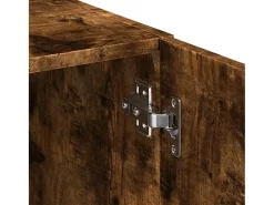 Aparador alto madera de ingeniería roble ahumado 80x42,5x249 cm