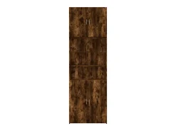 Aparador alto madera de ingeniería roble ahumado 80x42,5x249 cm