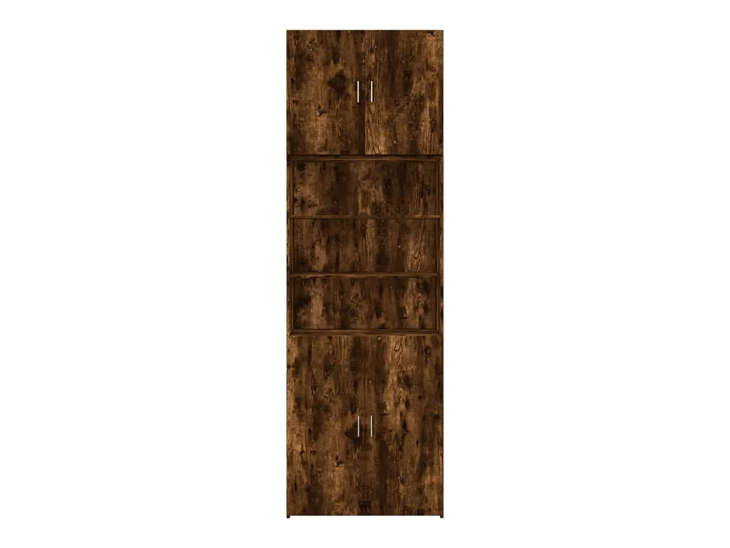 Aparador alto madera de ingeniería roble ahumado 80x42,5x249 cm