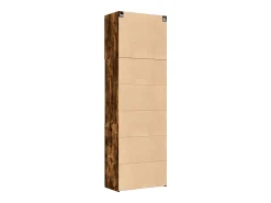 Aparador alto madera de ingeniería roble ahumado 80x42,5x249 cm