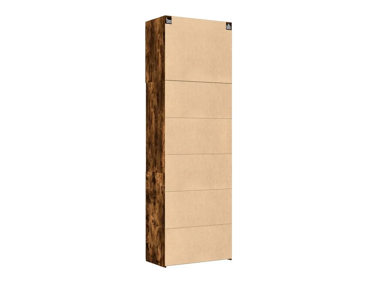 Aparador alto madera de ingeniería roble ahumado 80x42,5x249 cm